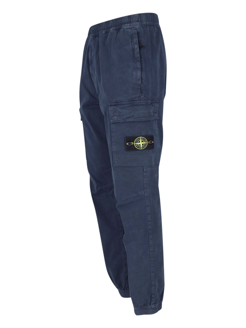 Stone Island Stretch Broken Twill Old Effect Cargo Pants in Navy