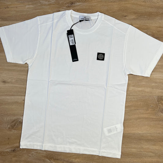 Stone Island Patch Logo T-Shirt in White
