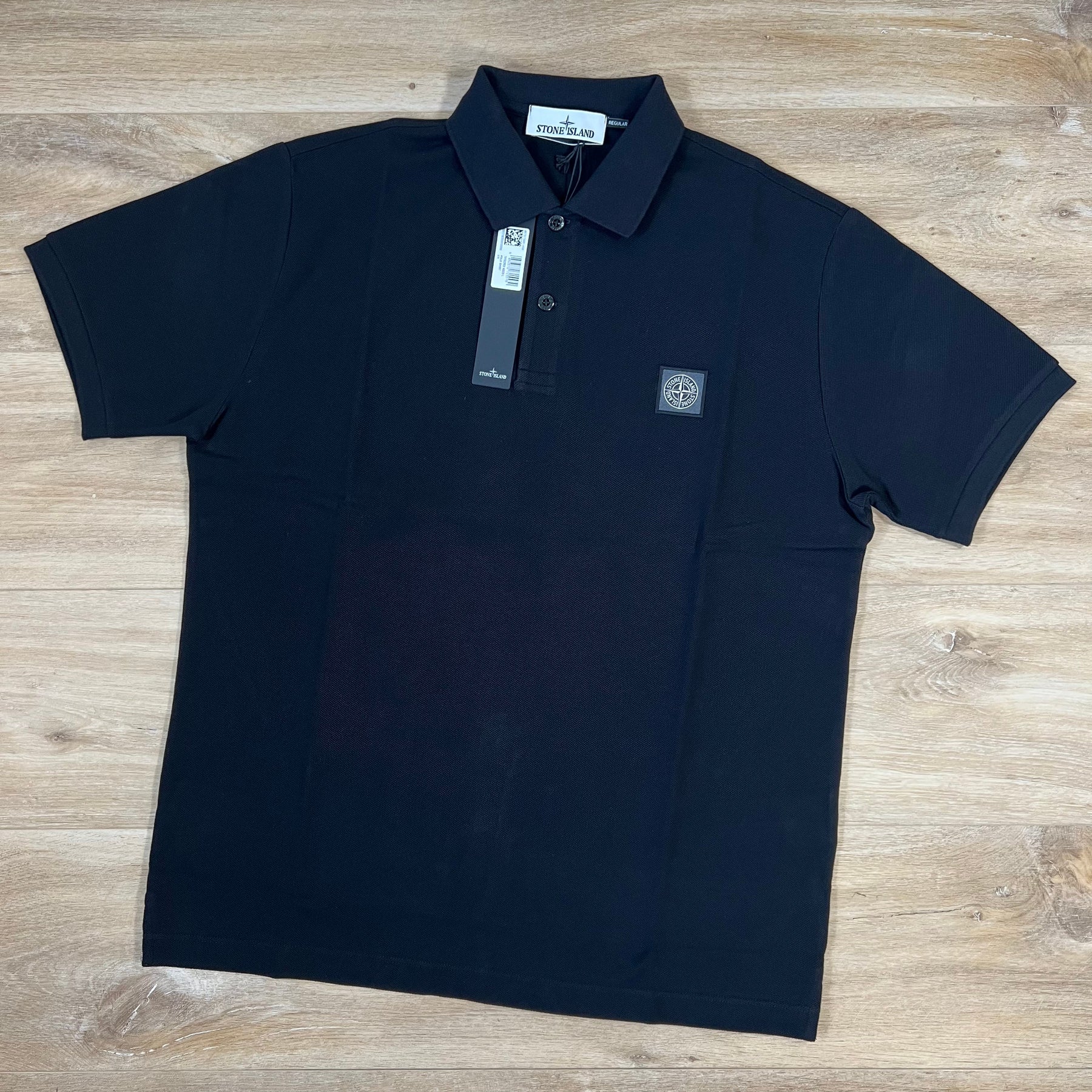 Stone Island Regular Fit Polo Shirt in Black – LABEL MENSWEAR