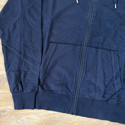 C.P. Company Light Fleece Full Zip Hoodie in Navy