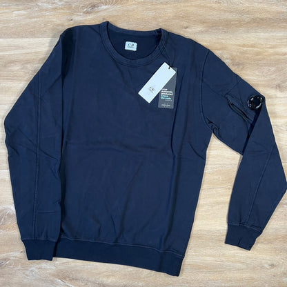 C.P. Company Light Fleece Lens Sweatshirt in Navy