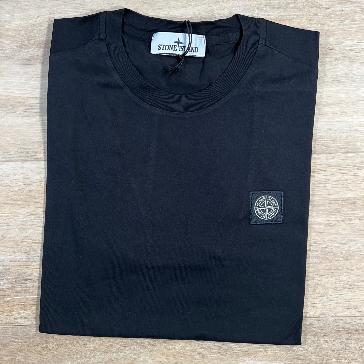 Stone Island Patch Logo T-Shirt in Black