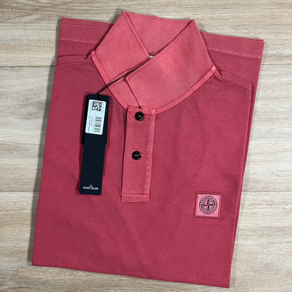 Stone Island Pigment Dye Polo Shirt in Ciclamino