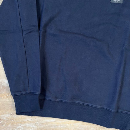 C.P. Company Diagonal Raised Fleece Lens Sweatshirt in Navy