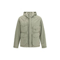 C.P. Company T-Flatt Padded Goggle Jacket in Fallen Rock - Beige