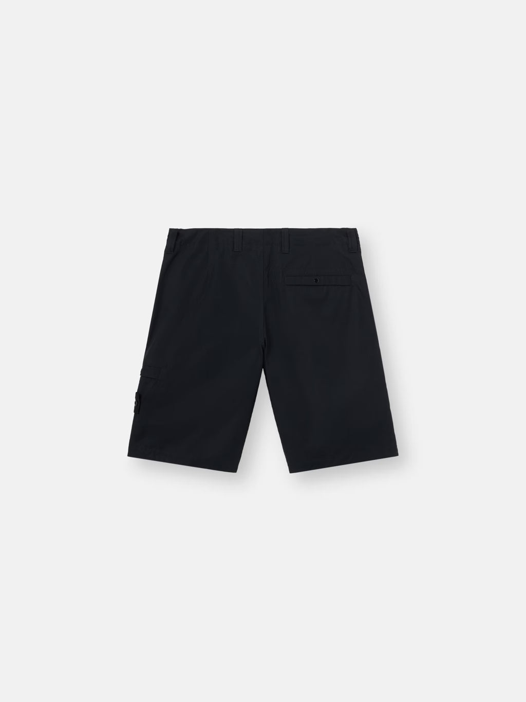 Stone Island All-Weather Cotton Canvas Ghost Cargo Shorts in Black