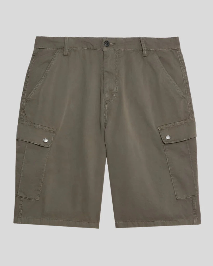 Lyle & Scott Cotton Cargo Shorts in Khaki Ash