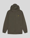 Lyle & Scott Water Resistant Hooded Jacket in Olive