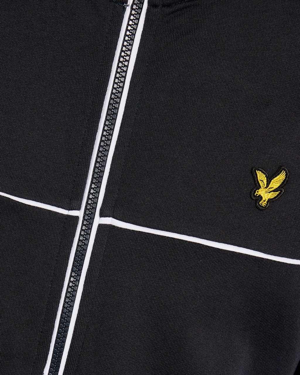 Lyle & Scott Piped Full-Zip Track Top in Dark Navy