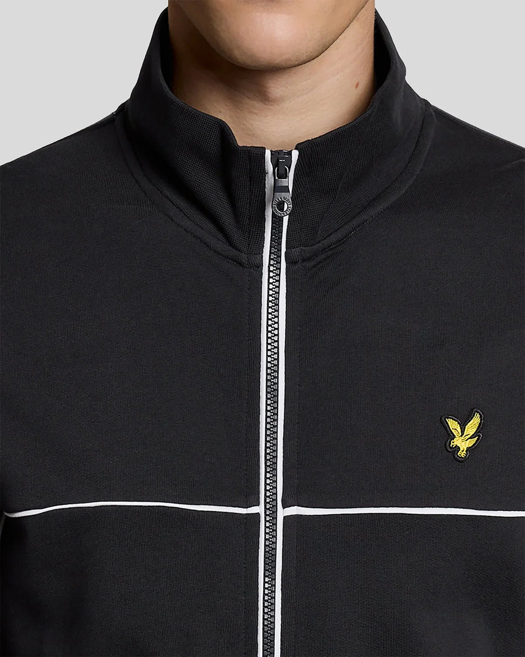 Lyle & Scott Piped Full-Zip Track Top in Dark Navy