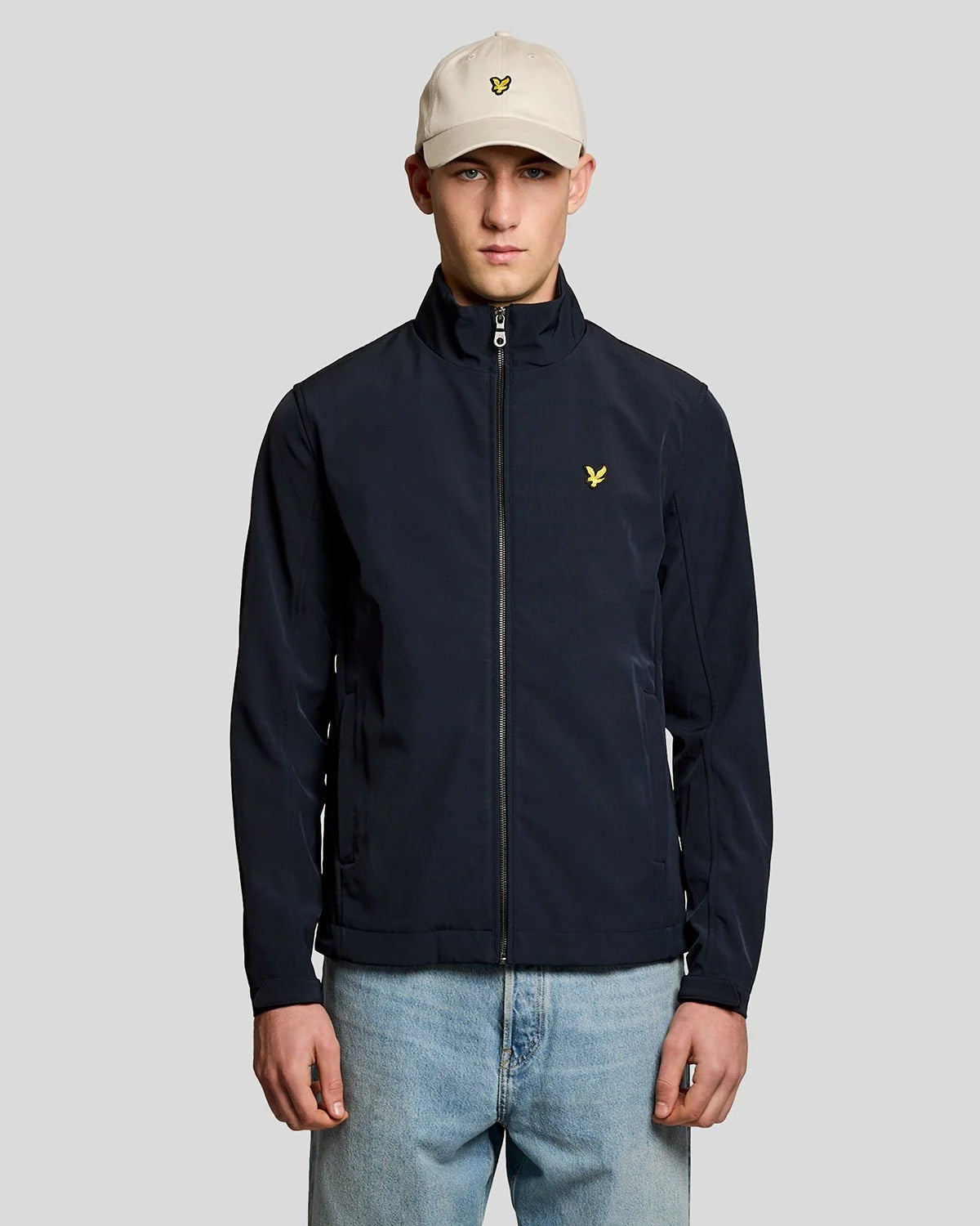 Lyle & Scott Mesh Back Soft-Shell Jacket in Dark Navy