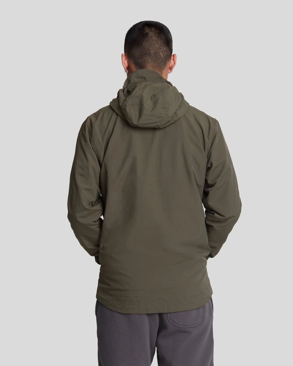 Lyle & Scott Water Resistant Hooded Jacket in Olive