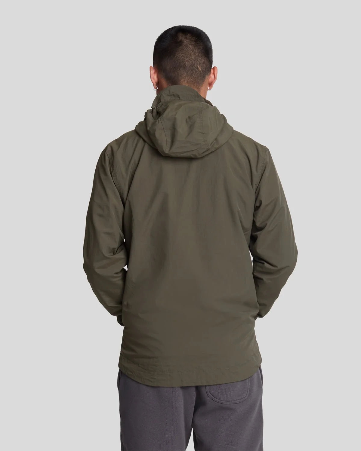 Lyle & Scott Water Resistant Hooded Jacket in Olive