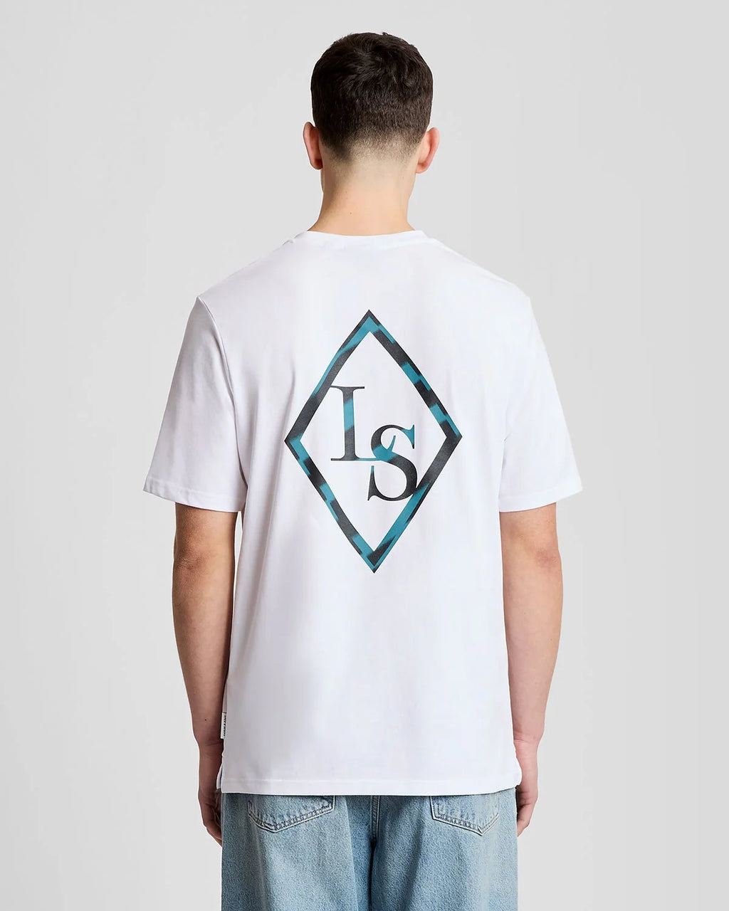 Lyle & Scott Chrome Graphic Eagle T-Shirt in White