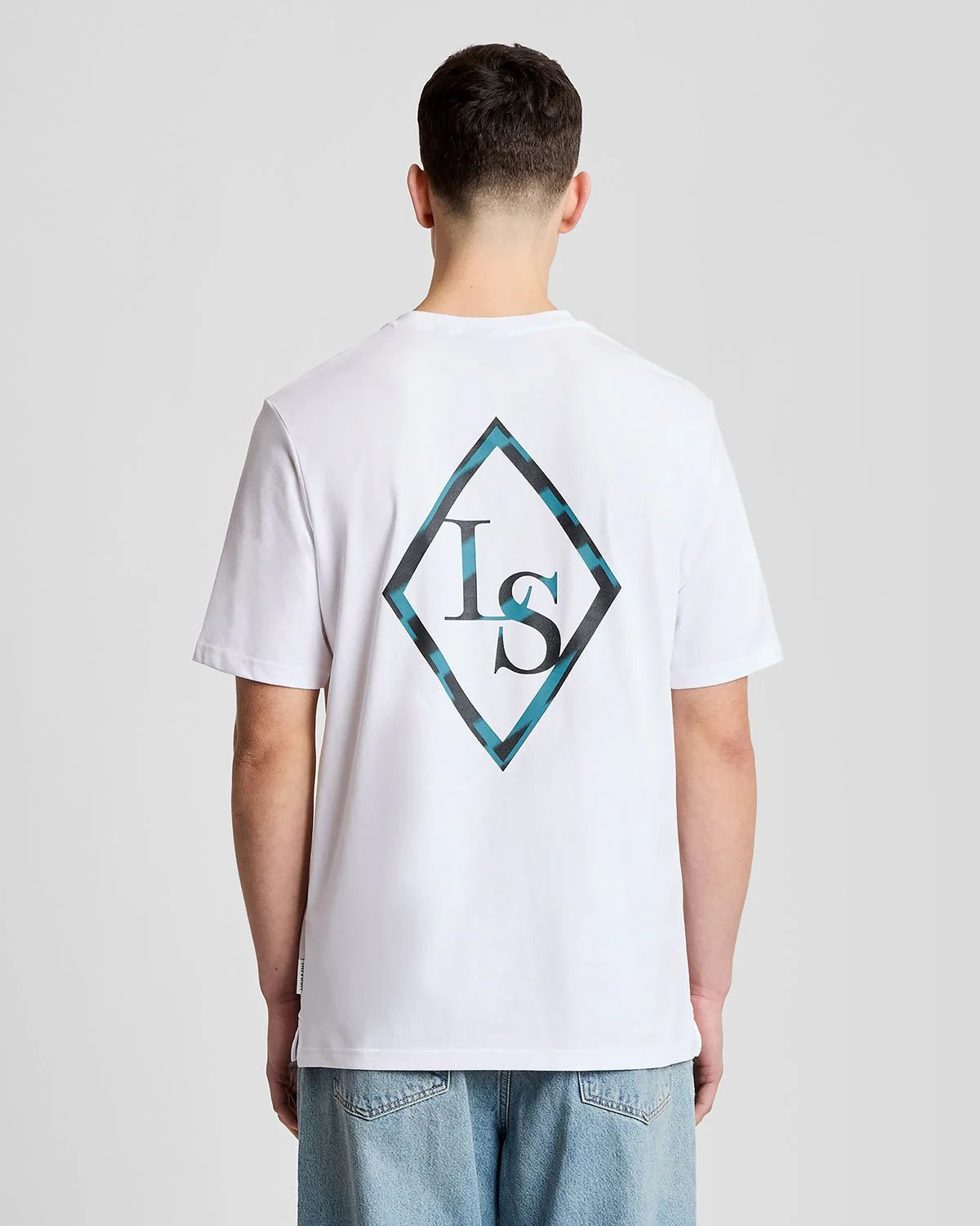 Lyle & Scott Chrome Graphic Eagle T-Shirt in White