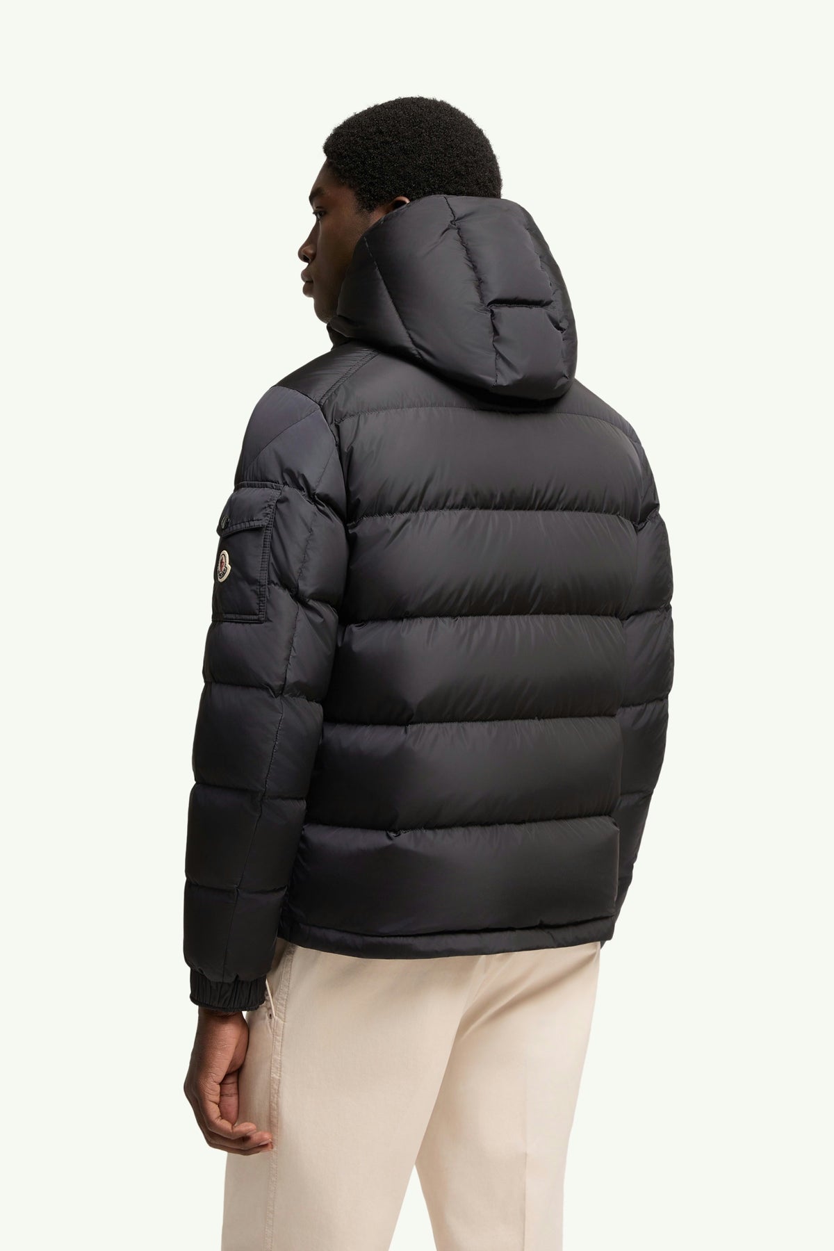 Moncler Maya Matte Short Down Jacket in Navy Blue
