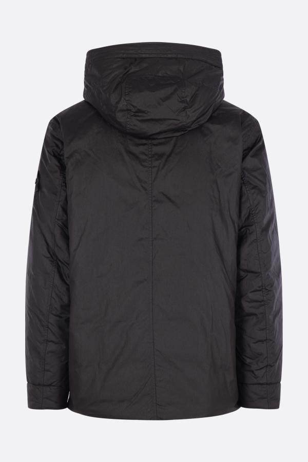 Stone Island Micro Twill Padded Down Parka in Navy