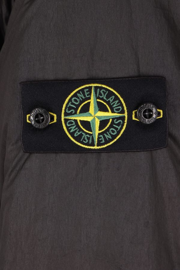 Stone Island Micro Twill Padded Down Parka in Navy