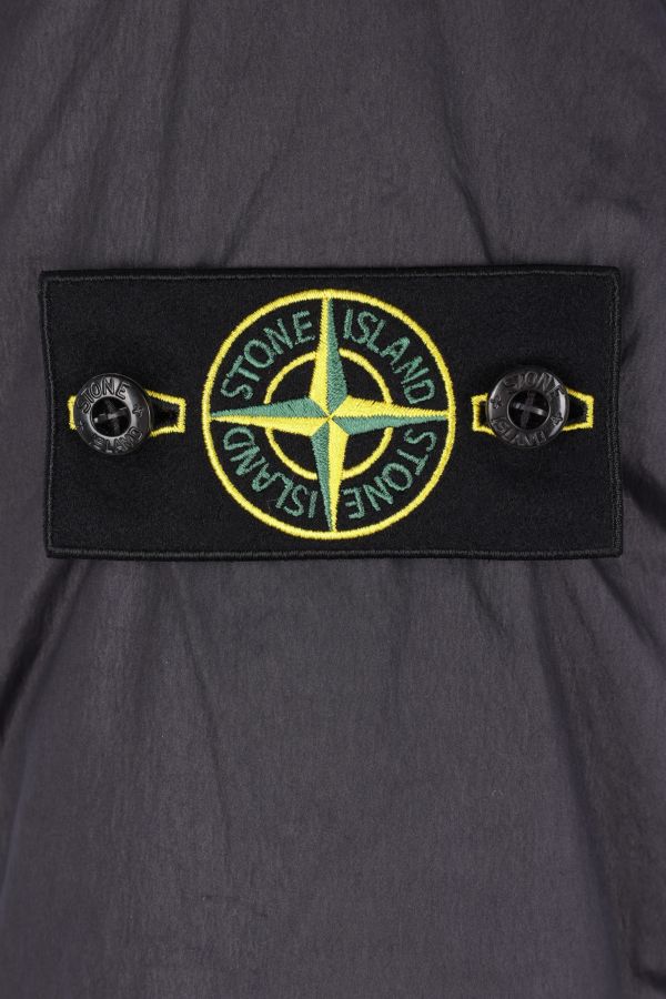 Stone Island Micro Twill Padded Down Parka in Black