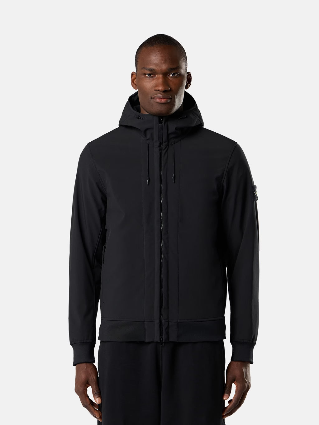 Stone Island Soft Shell-R E.Dye Technology Jacket in Black