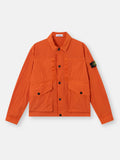 Stone Island Warp Rib Nylon-TC Coach Jacket in Burnt Orange