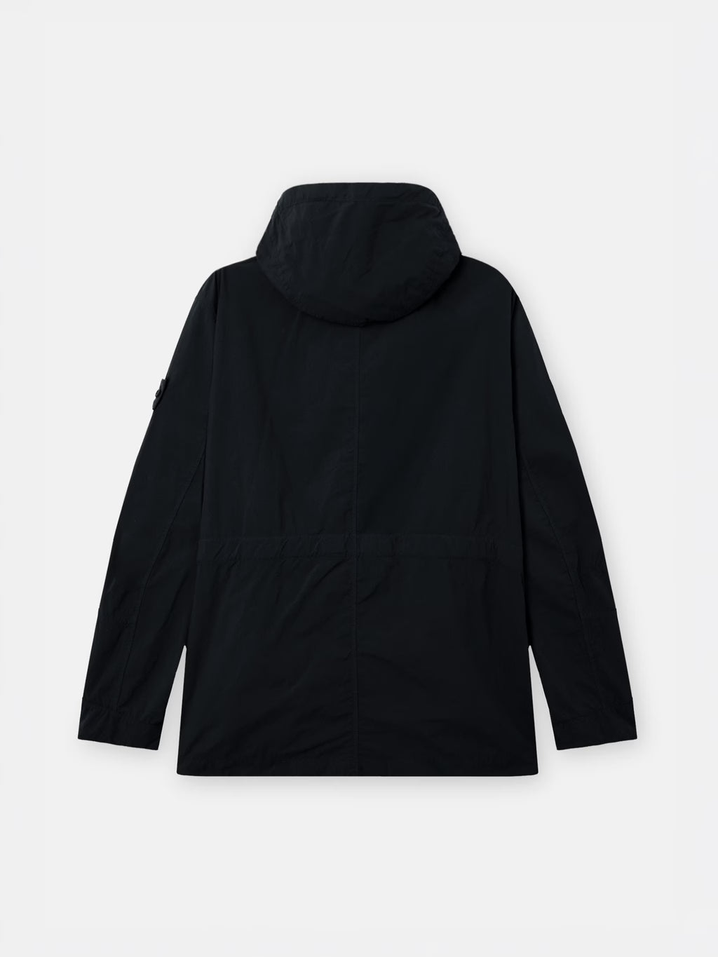 Stone Island Ghost Nylon Smerigliato Short Parka in Black