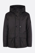 Stone Island Micro Twill Padded Down Parka in Navy
