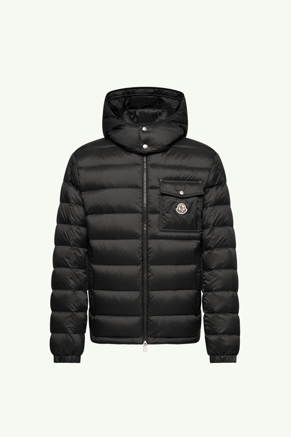 Moncler Verith Hooded Short Down Jacket in Black