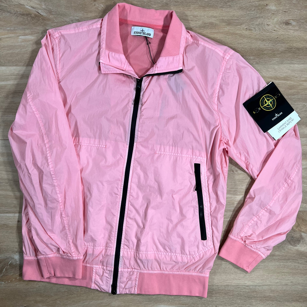 Stone island bomber hot sale jacket pink