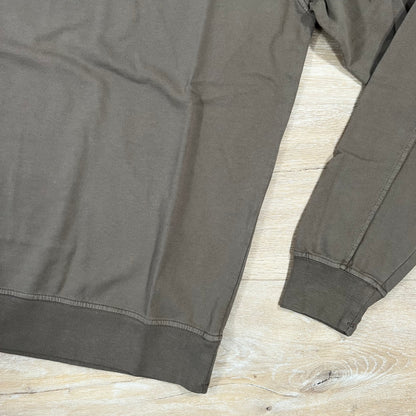 C.P. Company Light Fleece Lens Sweatshirt in Lead Grey